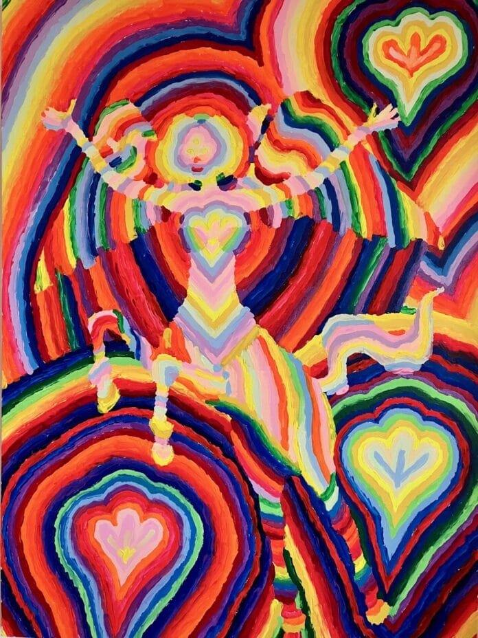 “A Goddess of Love” 36” x 48” x 1” by artist James H Widder